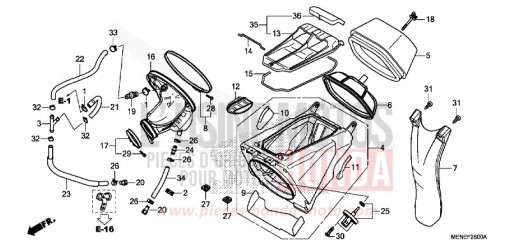 AIR CLEANER CRF450RG de 2016